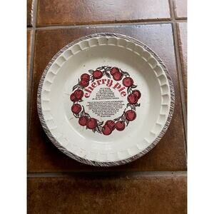Antique Cherry Pie Recipe Pan